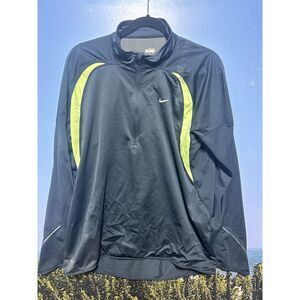 Nike Running Half Zip Long Sleeve Dri-fit  sweatshirt with neon‎ details zip up